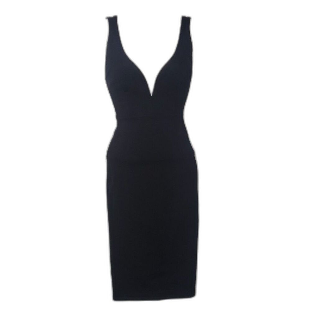Lulu's Gracefully Yours Black Body Con Dress Size XS